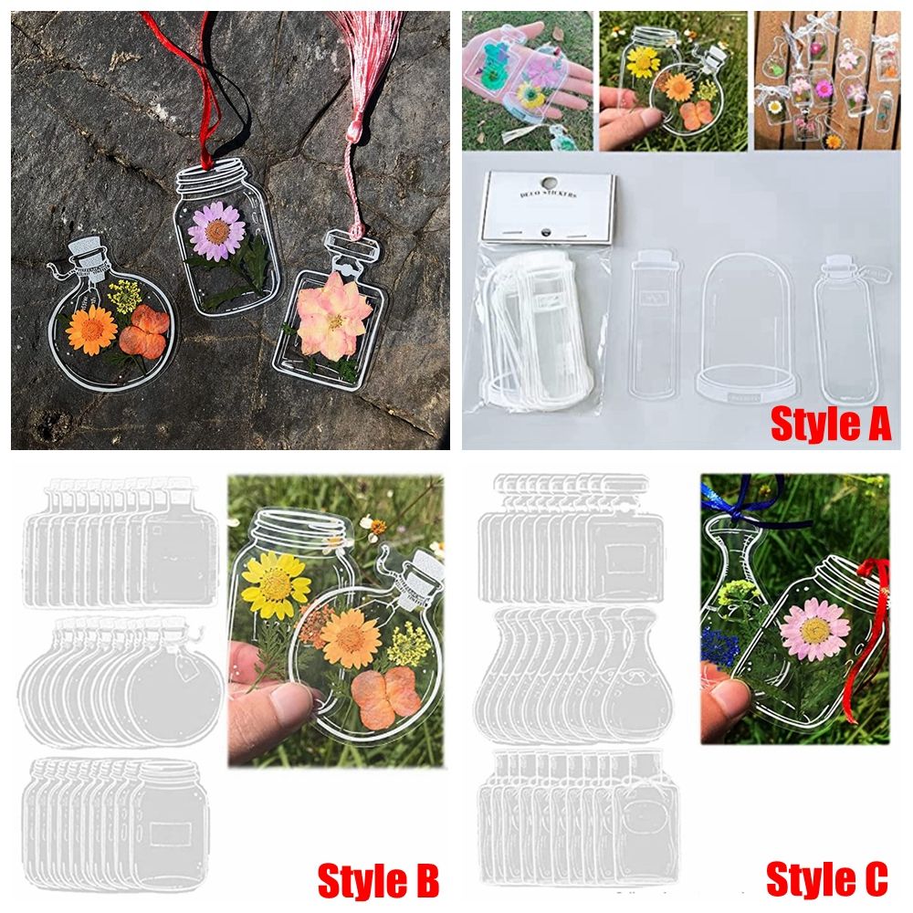 30Pcs DIY Transparent Dried Fl - огляд і ціна Dried Flower Bookmark