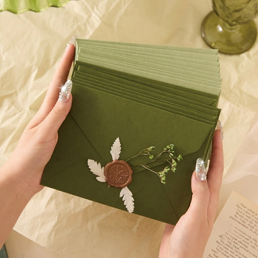 20/50 Pcs Avocado Romantic Env - огляд і ціна Wax Seal Letter Kit