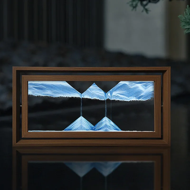 3D Rotatable Sandscape Moving  - огляд і ціна Engraved Wood Frame