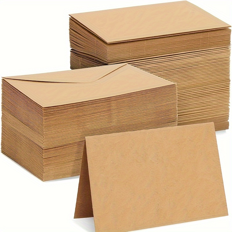 50/100pcs Kraft Paper Envelope - огляд і ціна Wax Seal Letter Kit