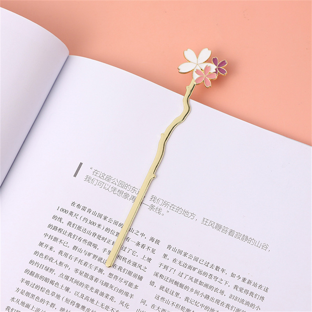 Metal Sakura Bookmark Creative - огляд і ціна Dried Flower Bookmark