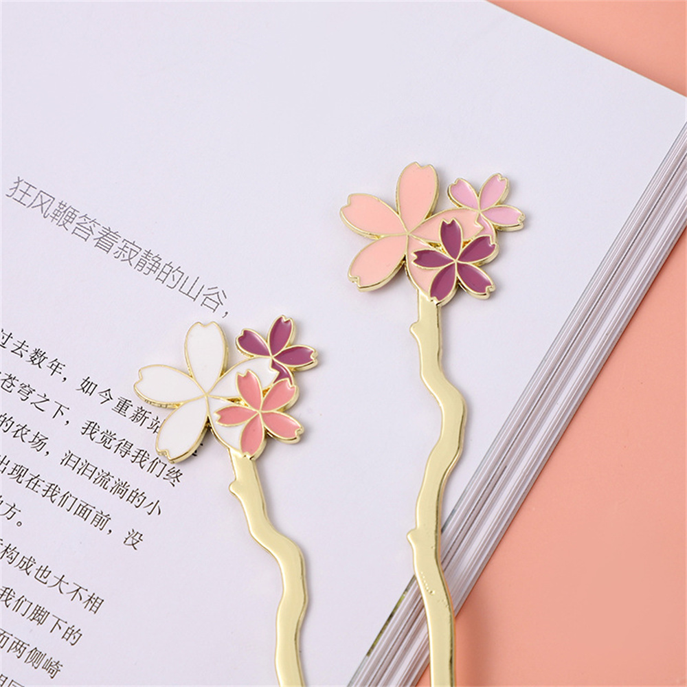 Metal Sakura Bookmark Creative - огляд і ціна Dried Flower Bookmark
