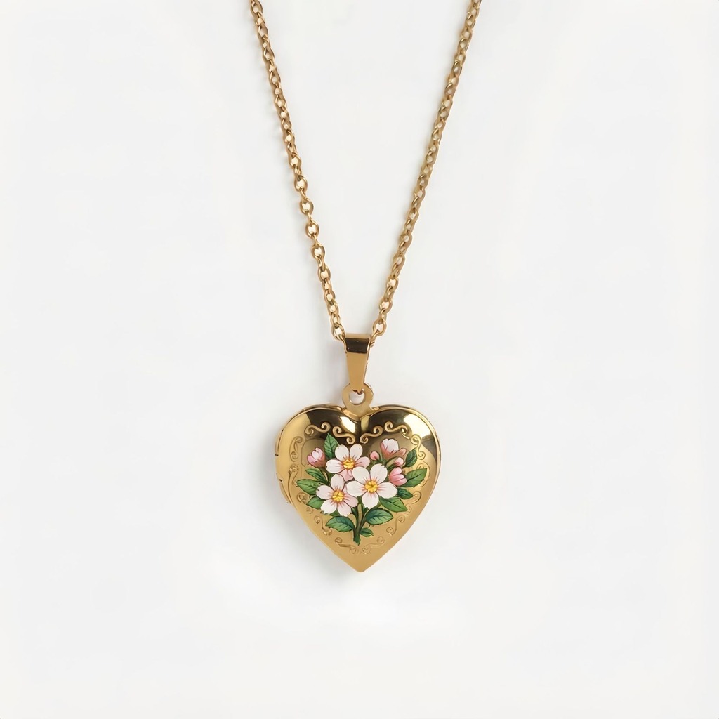 Heart Pendant Necklace Delicat - огляд і ціна Birth Flower Necklace