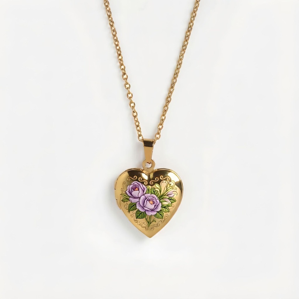 Heart Pendant Necklace Delicat - огляд і ціна Birth Flower Necklace