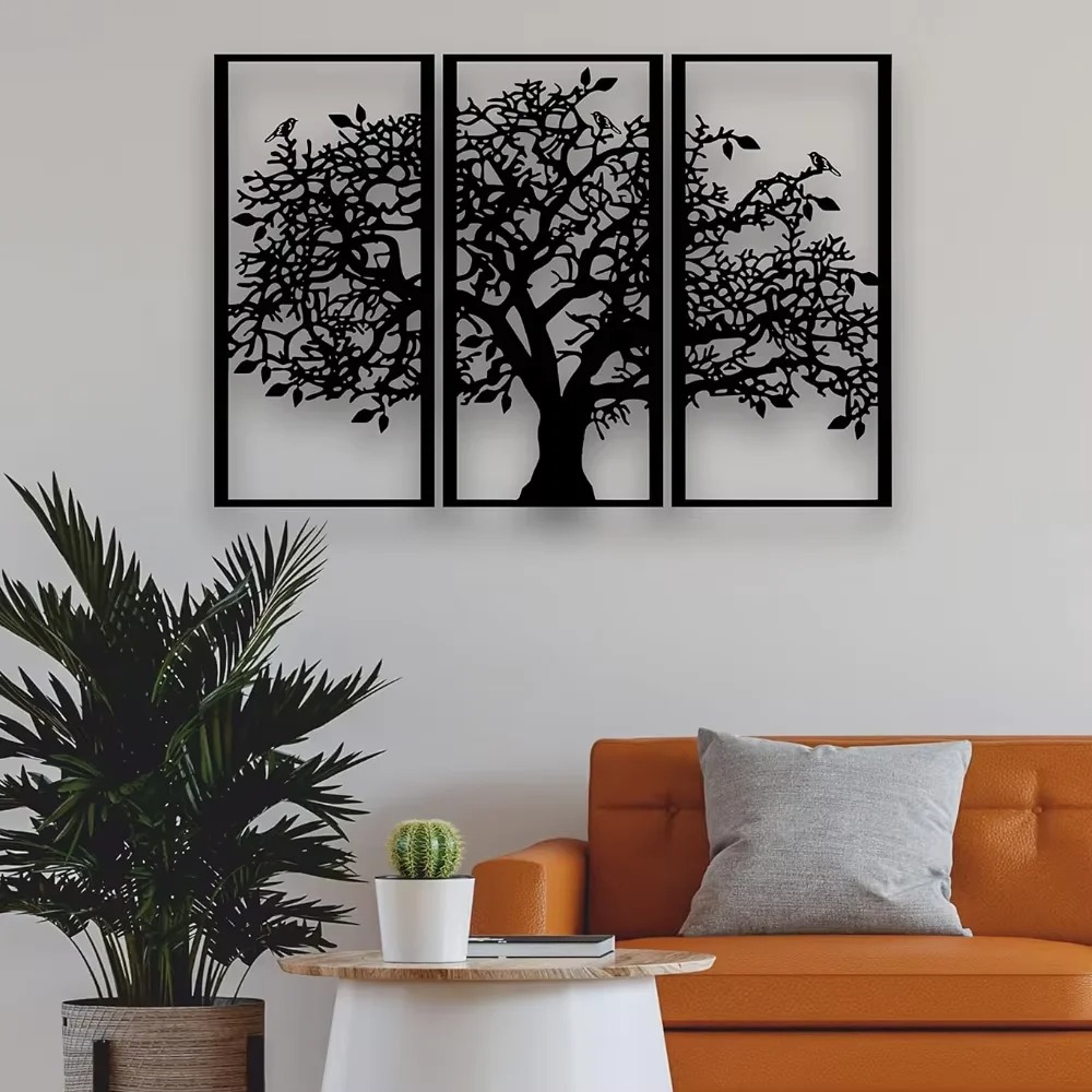 3Pcs Family Tree Metal Wall De - огляд і ціна Family Tree Print
