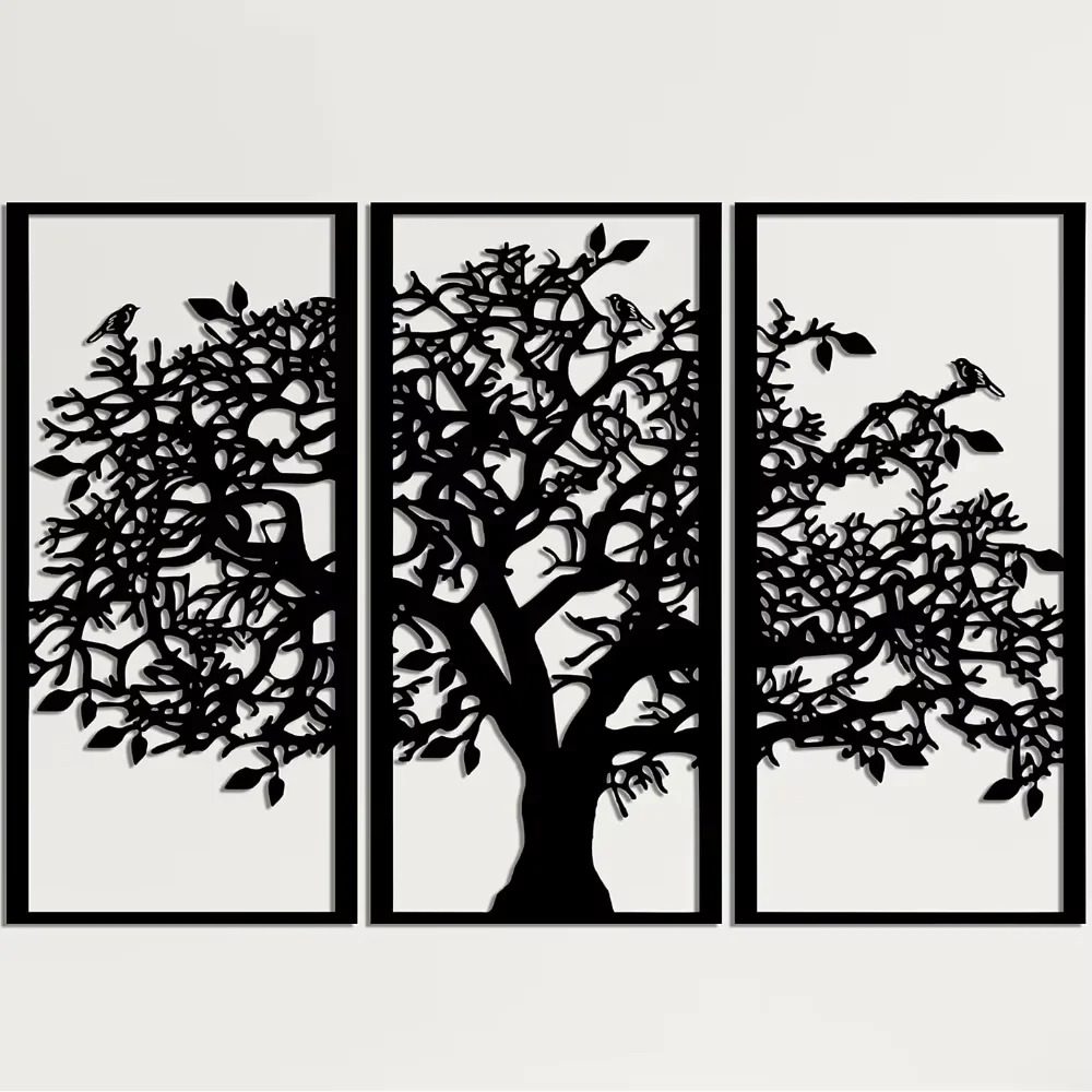 3Pcs Family Tree Metal Wall De - огляд і ціна Family Tree Print