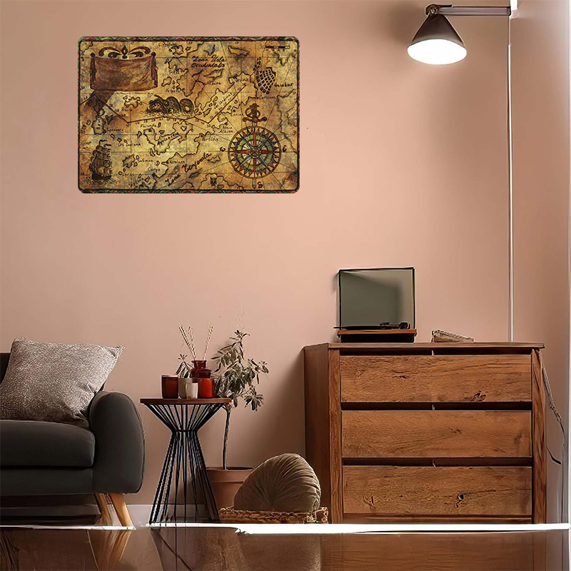 Vintage Map of the World Print - огляд і ціна Custom Map Poster